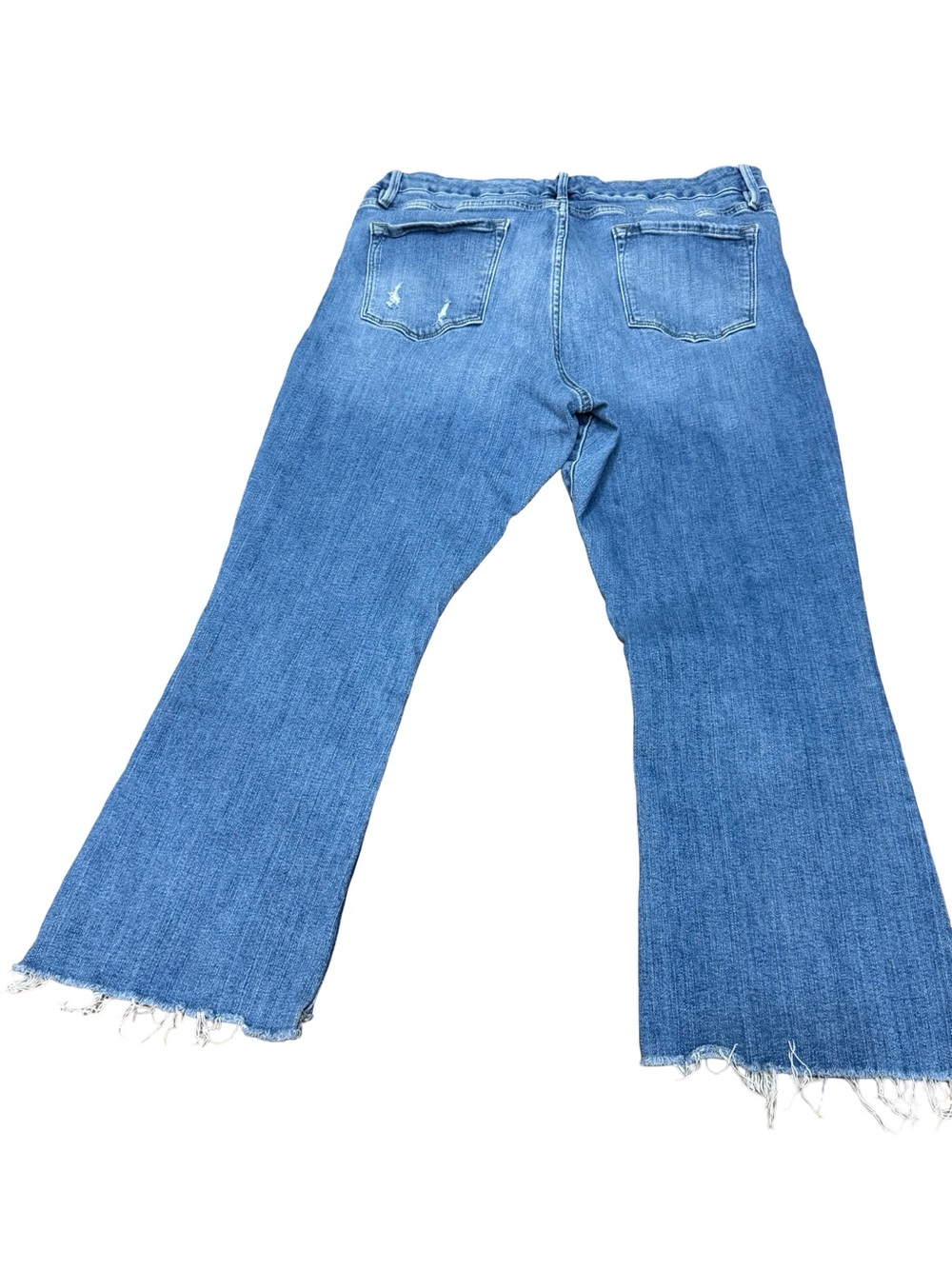 👖 FRAME Le Crop Mini Boot Raw Step‎ Hem Jeans Size 34 Dark Wash - Picture 14 of 15